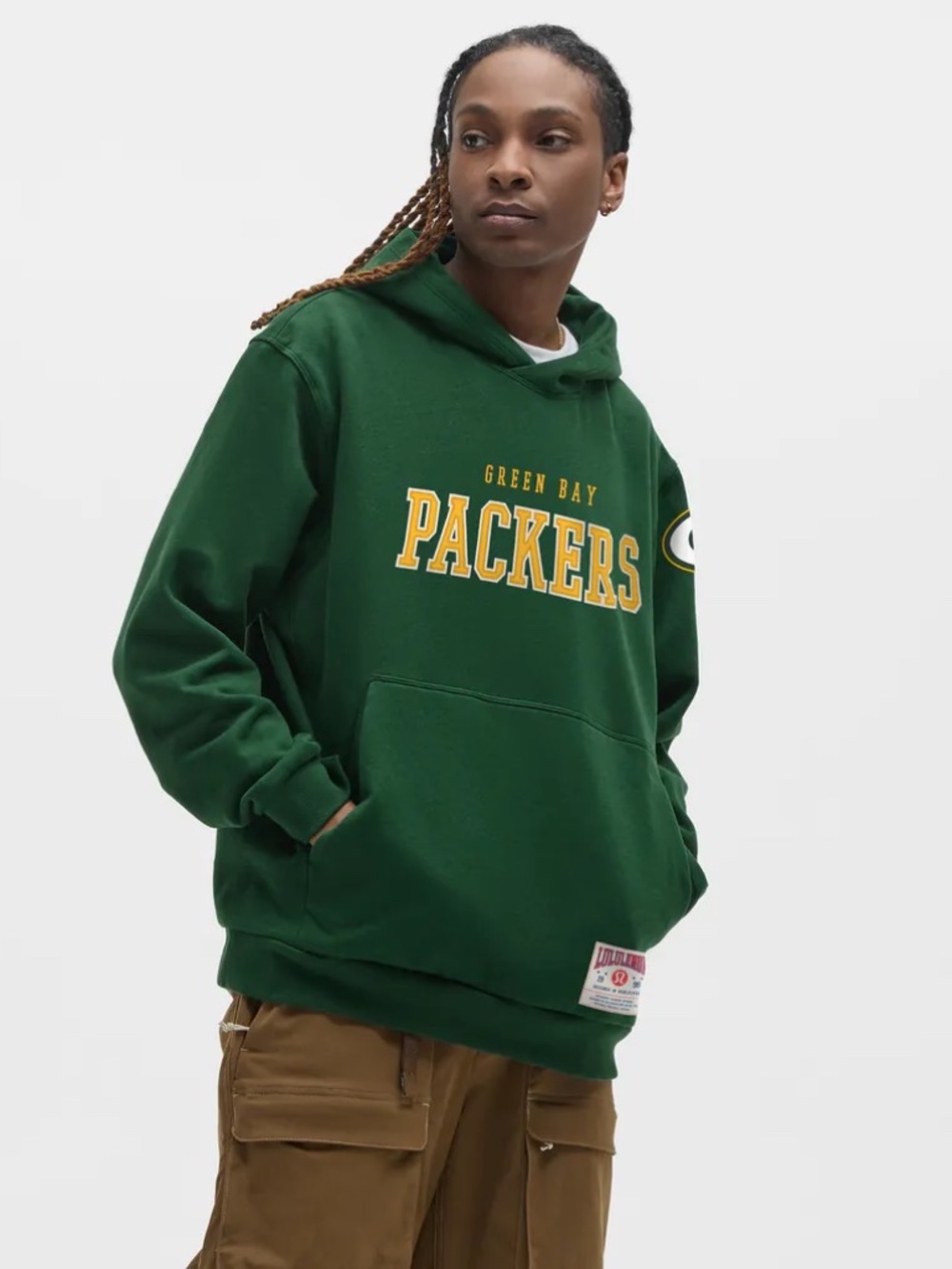 Men's Green Bay Packers Lululemon Steady State Pullover Hoodie